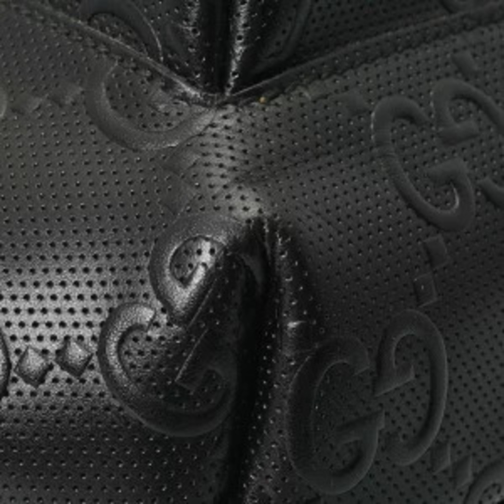 Gucci GG Embossed Belt Bag Black Leather Body - Picture 5 of 9